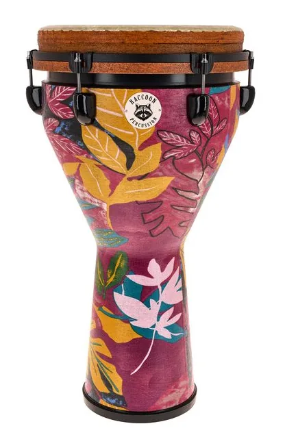 Raccoon 12" Jumbo Djembe - Jungle, vista di tre quarti, photo 2