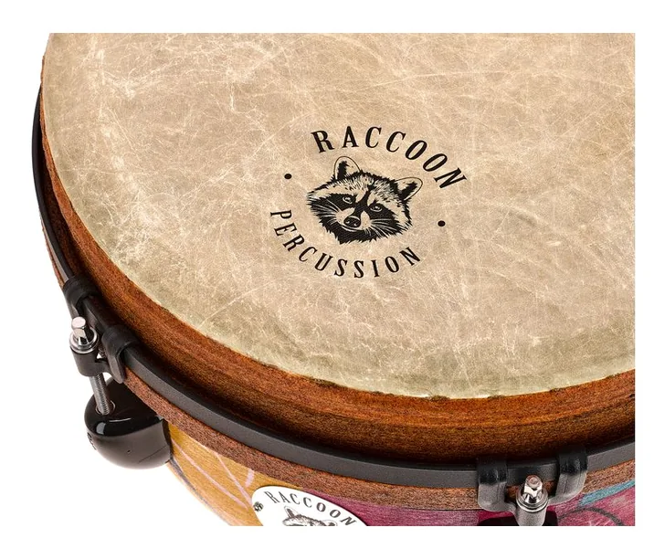 Raccoon 12" Jumbo Djembe - Jungle, dettaglio ravvicinato, photo 4