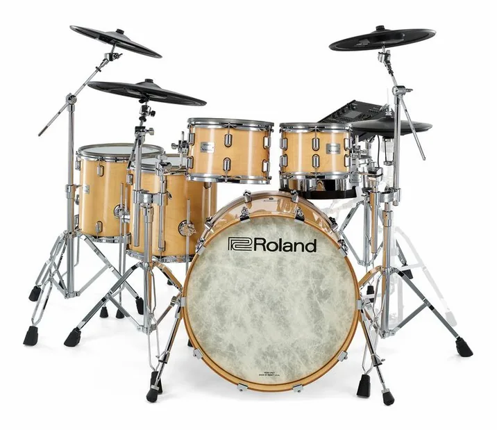 Roland VAD716-GN E-Drum Set, vista frontale, photo 2