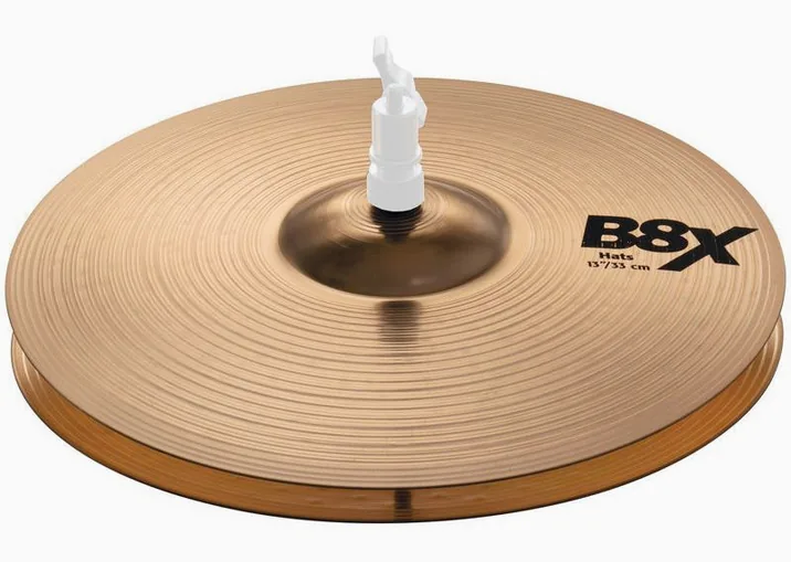 Sabian 13" B8X Hi-Hat, dettaglio frontale