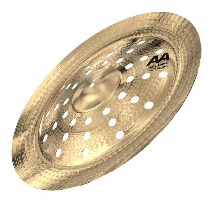 Sabian 14" AA Holy China Bril., di fronte su sfondo neutro