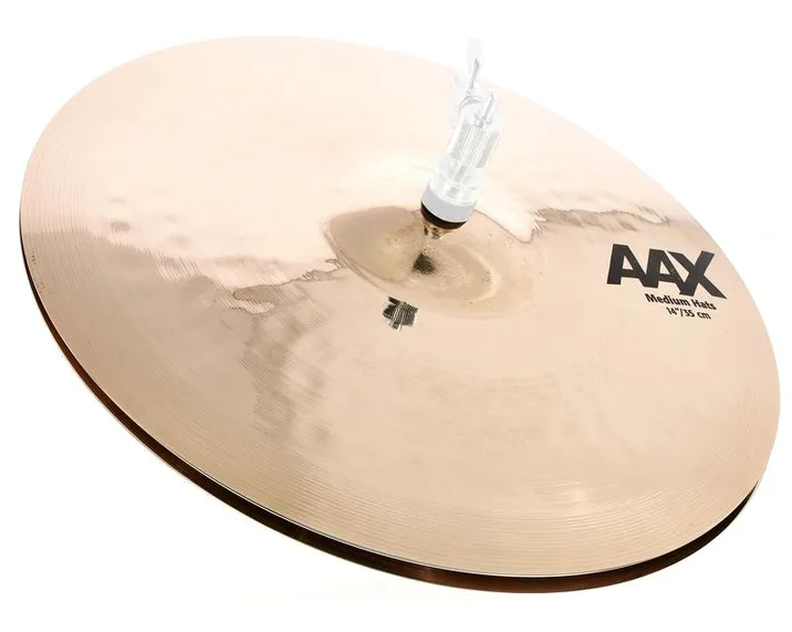 Sabian 14" AAX Medium Hi-Hat, su sfondo neutro