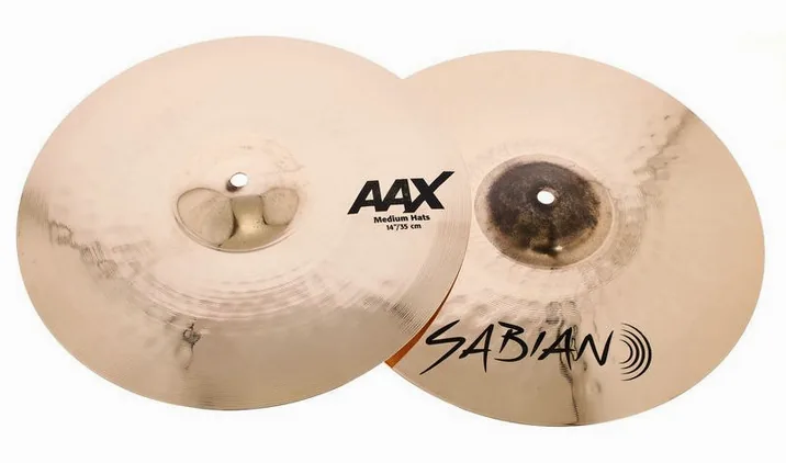 Sabian 14" AAX Medium Hi-Hat, dettaglio ravvicinato, photo 2