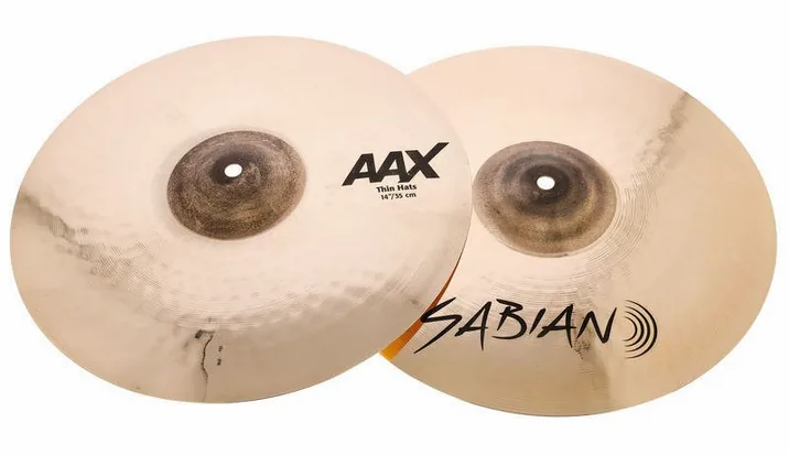 Sabian 14" AAX Thin Hi-Hat, su sfondo neutro, photo 2