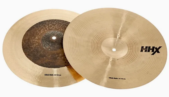Sabian 14" HHX Click Hats, dettaglio ravvicinato, photo 3