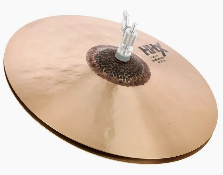 Sabian 14" HHX Complex Medium Hi-Hat, su sfondo neutro