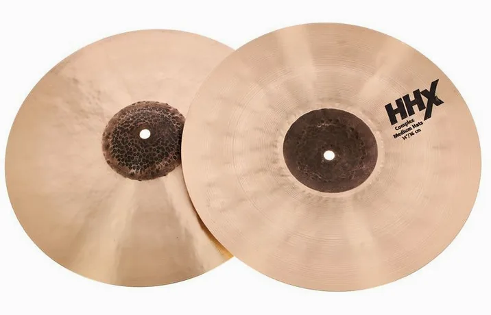 Sabian 14" HHX Complex Medium Hi-Hat, vista frontale, photo 3