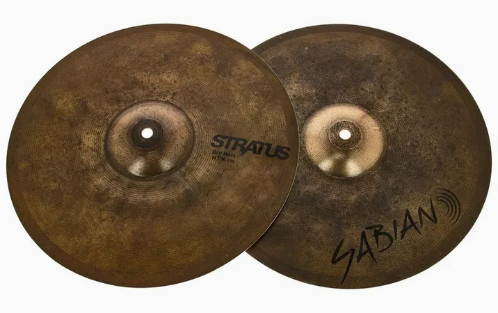 Sabian 14" Stratus Dry Hi-Hat, dettaglio ravvicinato, photo 2