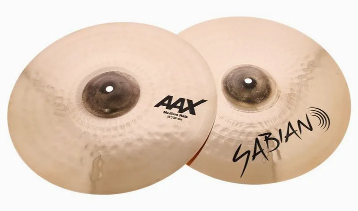 Sabian 15" AAX Medium Hi-Hat, vista di tre quarti, photo 2