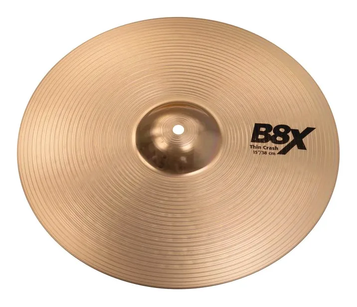 Sabian 15" B8X Thin Crash, su sfondo neutro