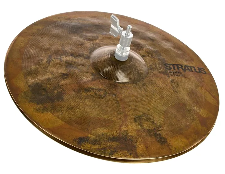 Sabian 15" Stratus Dry Hi-Hat, di fronte su sfondo neutro
