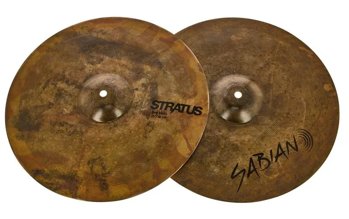 Sabian 15" Stratus Dry Hi-Hat, vista frontale, photo 2