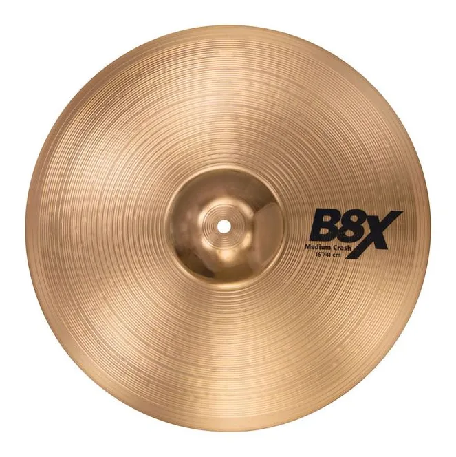 Sabian 16" B8X Medium Crash, vista di tre quarti, photo 2