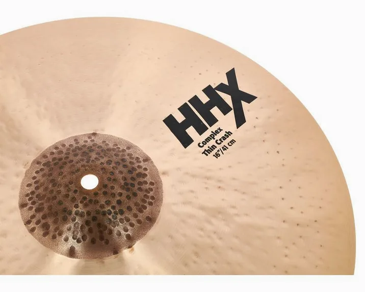 Sabian 16" HHX Complex Thin Crash, dettaglio ravvicinato, photo 3