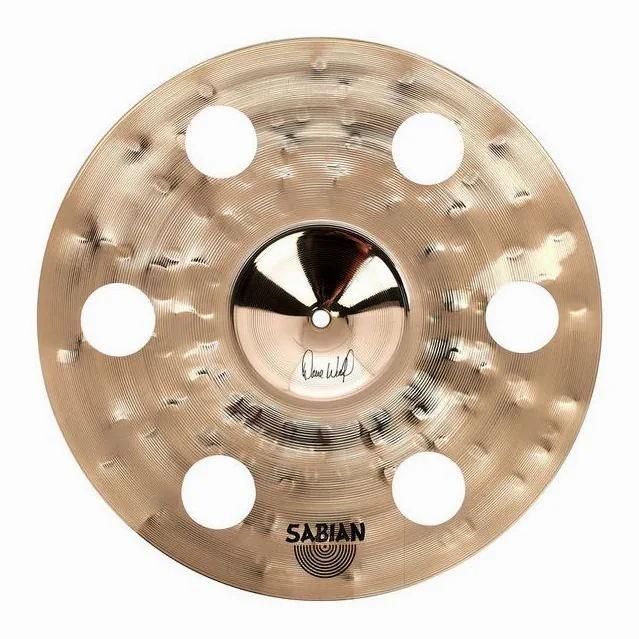 Sabian 16" HHX Evolution O-Zone Crash, vista di tre quarti, photo 2