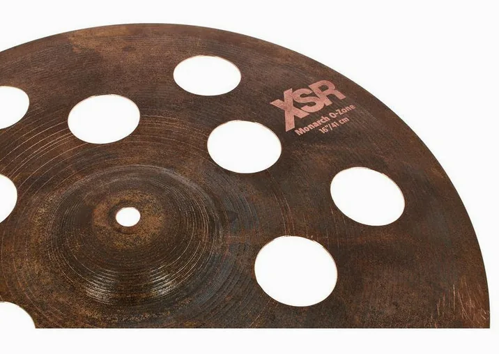 Sabian 16" XSR Monarch O-Zone Crash, vista di tre quarti, photo 3