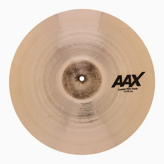 Sabian 17" AAX Crystal Thin Crash, vista dall'alto, photo 2