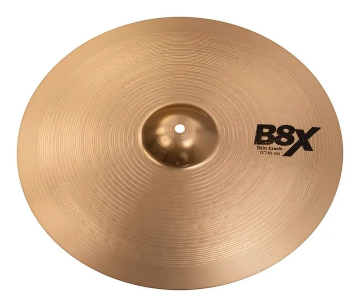 Sabian 17" B8X Thin Crash, dettaglio frontale