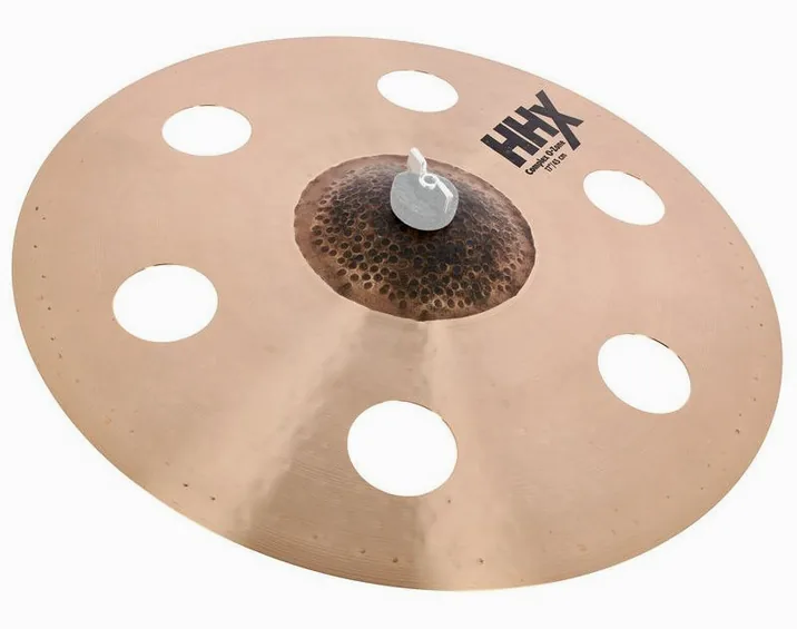 Sabian 17" HHX Complex O-Zone Crash, di fronte su sfondo neutro