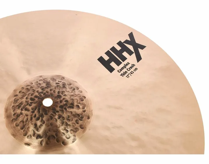 Sabian 17" HHX Complex Thin Crash, dettaglio ravvicinato, photo 3