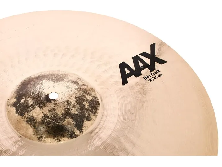Sabian 18" AAX Thin Crash, dettaglio ravvicinato, photo 3