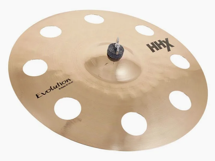 Sabian 18" HHX Evolution O-Zone Crash, vista frontale