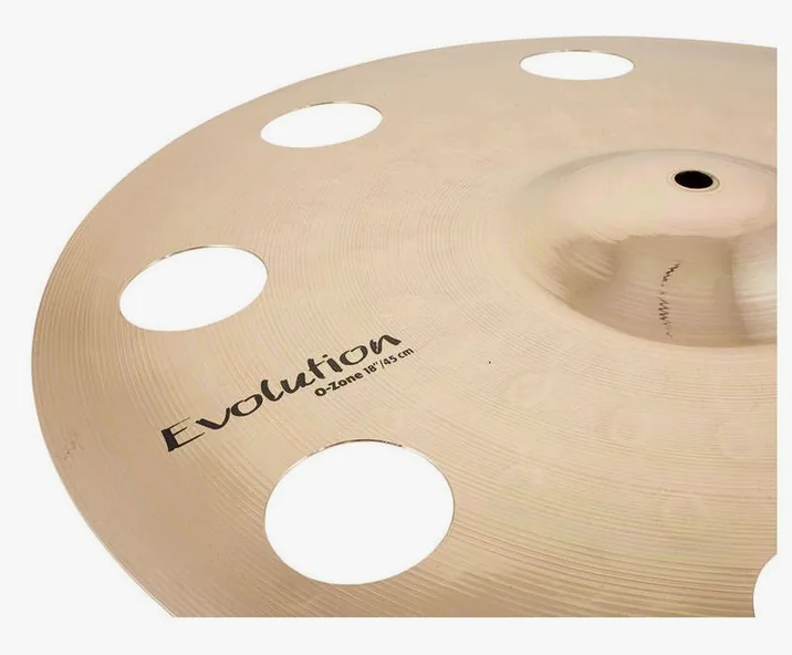 Sabian 18" HHX Evolution O-Zone Crash, dettaglio ravvicinato, photo 3