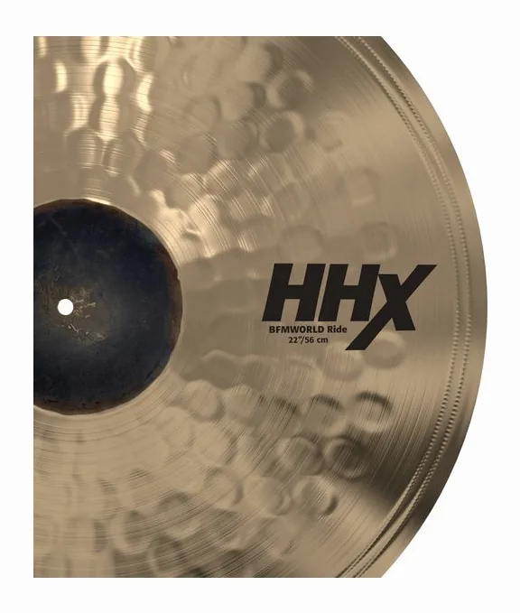 Sabian 22" HHX BFM World Ride Cymbal, vista di tre quarti, photo 4