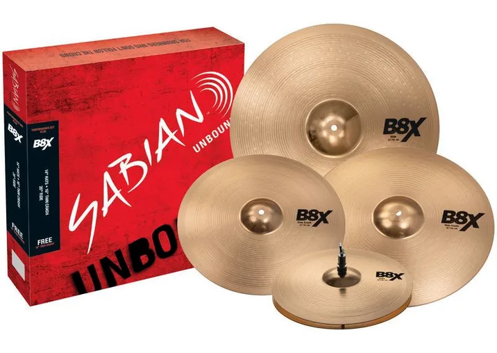 Sabian B8X Performance Set Plus, vista frontale