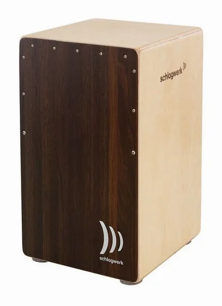 Schlagwerk CP408 2inOne Cajon Dark Oak, dettaglio frontale