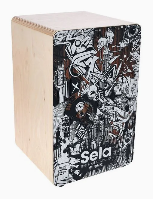 Sela SE 173 Art Series Sketch Cajon, dettaglio ravvicinato, photo 3