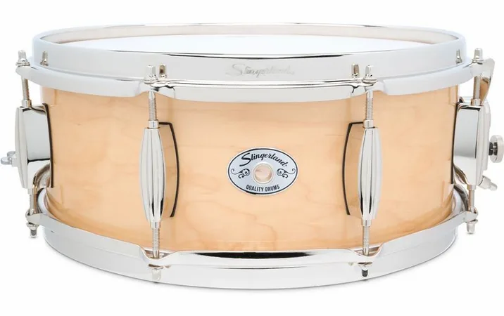 Slingerland 14"x5.5" Studio King Snare VTS, di fronte su sfondo neutro