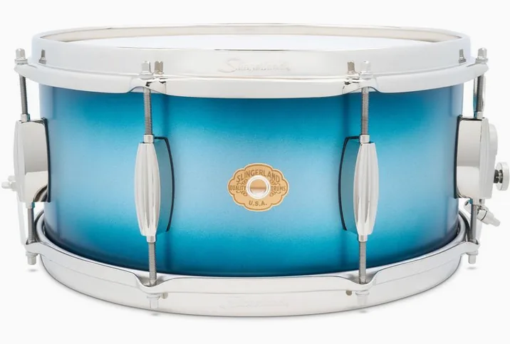 Slingerland 14"x6.5" Radio King Snare BS, di fronte su sfondo neutro
