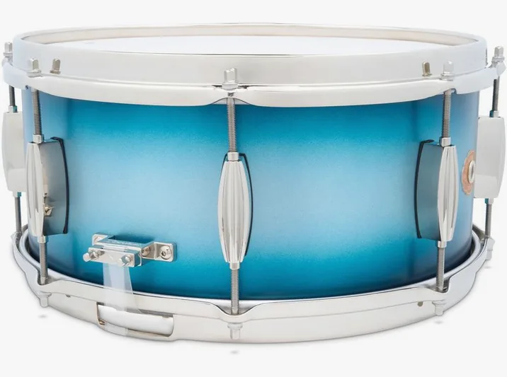 Slingerland 14"x6.5" Radio King Snare BS, vista di tre quarti, photo 3