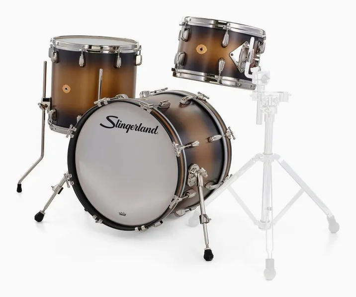 Slingerland 18" Radio King 3pc Kit BG, di fronte su sfondo neutro