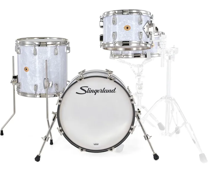 Slingerland 18" Radio King 4pc w/Snare WMP, vista di tre quarti, photo 2