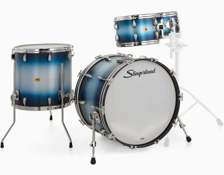 Slingerland 22" Radio King 4pc Kit BS, vista di lato, photo 3