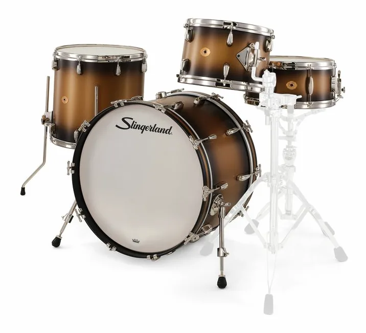 Slingerland 22" Radio King 4pc w/Snare BG, su sfondo neutro