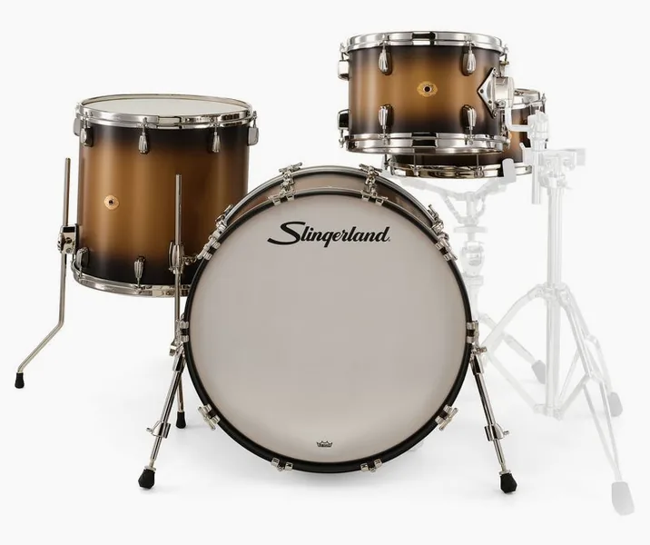 Slingerland 22" Radio King 4pc w/Snare BG, vista di tre quarti, photo 2