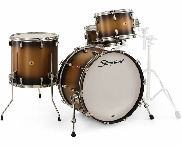 Slingerland 22" Radio King 4pc w/Snare BG, vista di tre quarti, photo 3