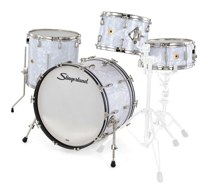 Slingerland 22" Radio King 4pc w/Snare WMP, vista frontale