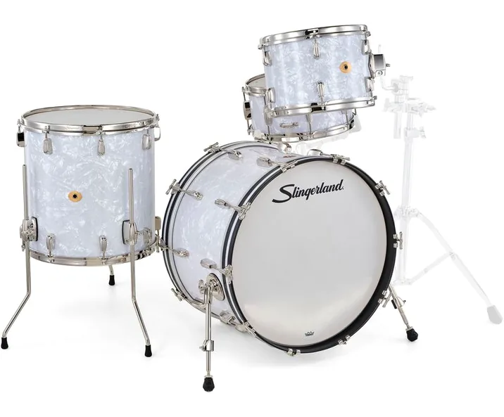 Slingerland 22" Radio King 4pc w/Snare WMP, vista frontale, photo 3