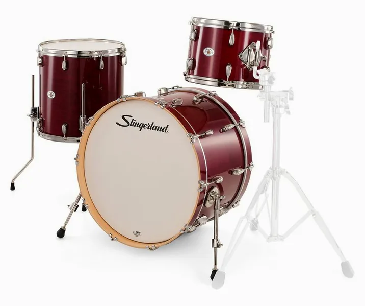 Slingerland 22" Studio King 3pc Kit RCR, su sfondo neutro