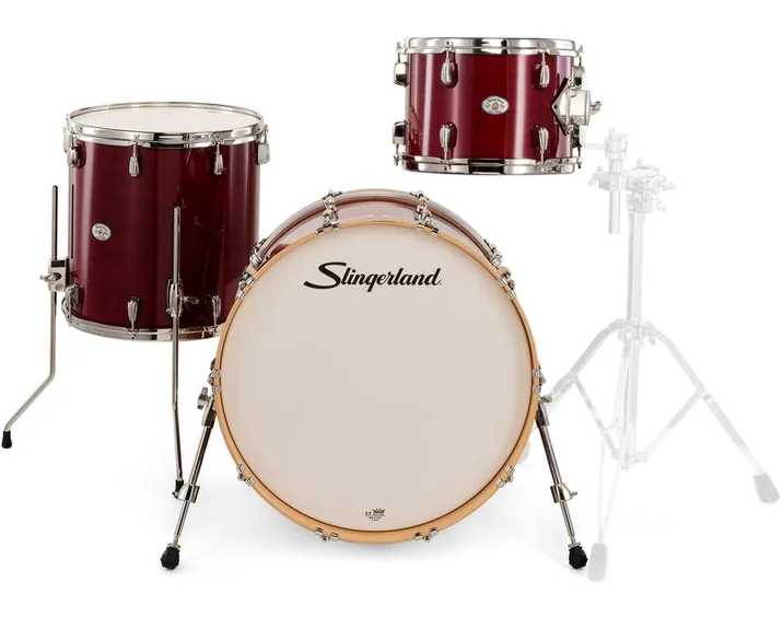 Slingerland 22" Studio King 3pc Kit RCR, vista di tre quarti, photo 2