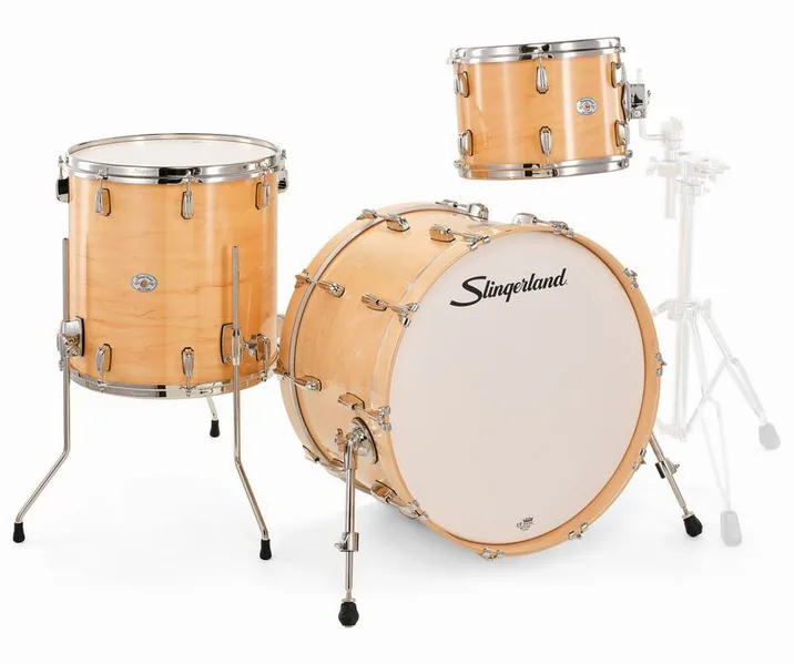 Slingerland 22" Studio King 3pc Kit VTS, vista di lato, photo 3