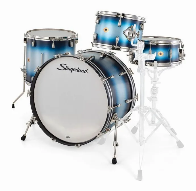 Slingerland 24" Radio King 4pc w/Snare BS, vista frontale