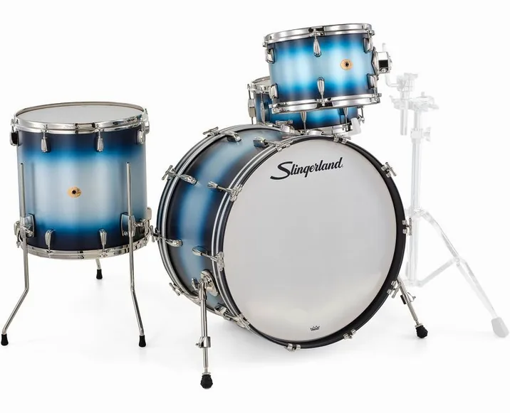 Slingerland 24" Radio King 4pc w/Snare BS, vista frontale, photo 3