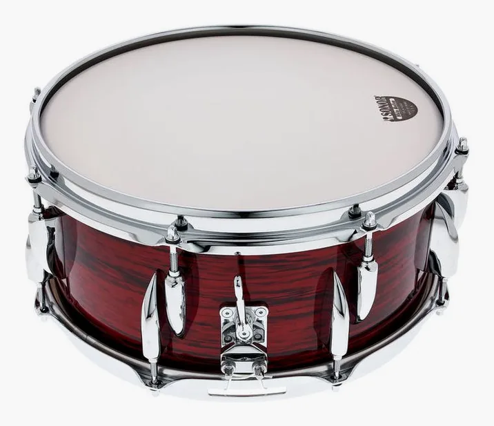 Sonor 13"x6" Vintage Snare Red Oy, su sfondo neutro, photo 3