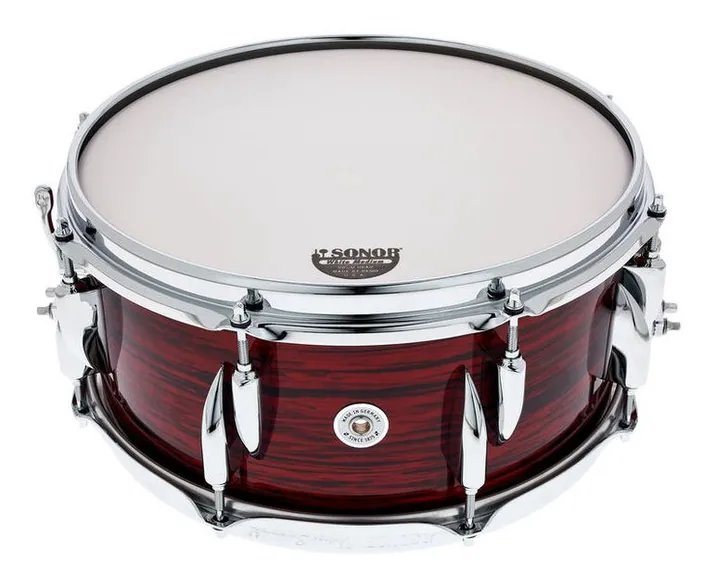 Sonor 13"x6" Vintage Snare Red Oy, vista frontale, photo 4