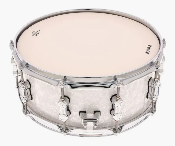 Sonor 14"x06" AQ2 Snare Drum WHP, vista di tre quarti, photo 3